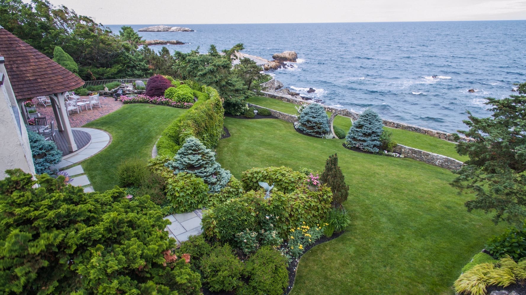 coastal north shore massachusetts landscaping retaining walls